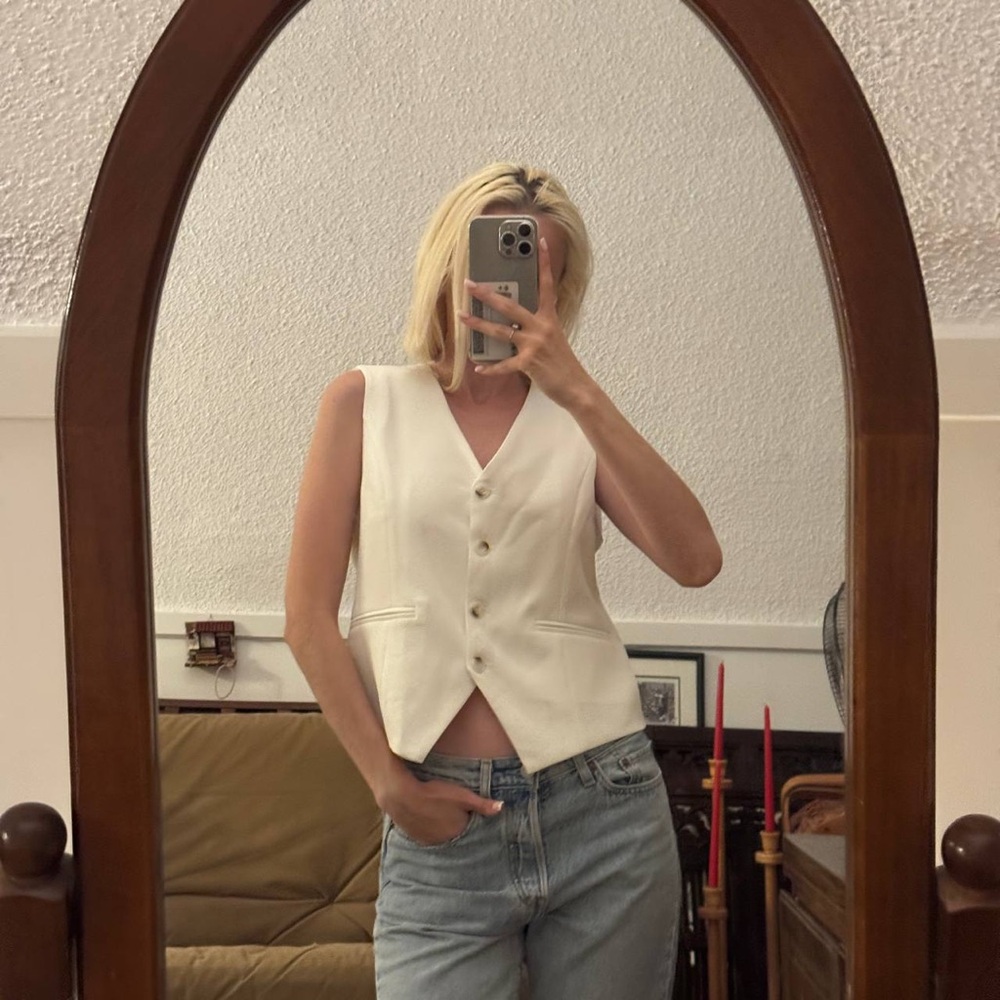 White Jacket Vest